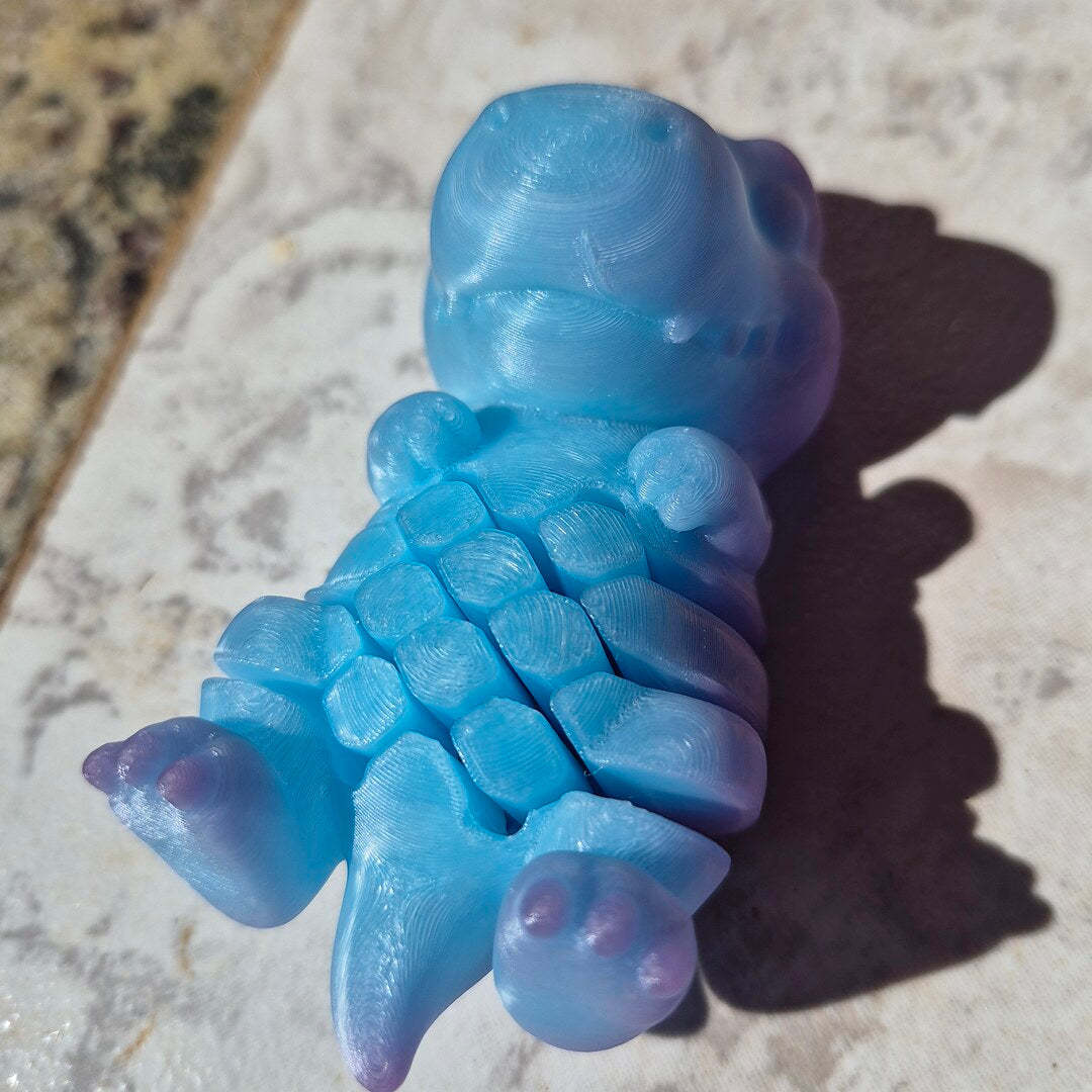 Dino Sense azul: a cor que ele fica quando esquenta na mão ou no sol