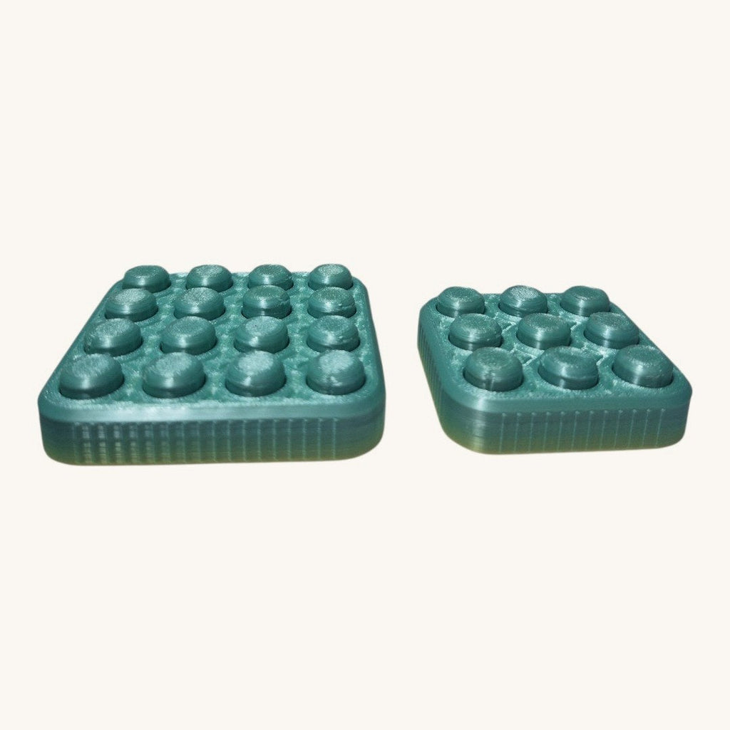 Dupla Plástico Bolha Infinito — placas 4x4 e 3x3