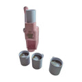 Kit Cafeteira Sense — cafeteira rosa com alavanca e canecas com latte art