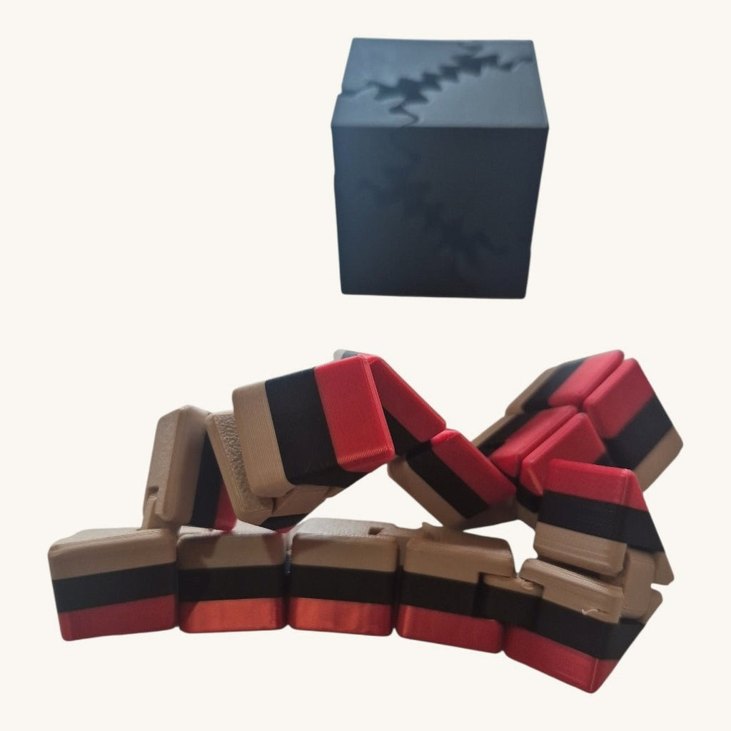 Kit Sense Gear Cube e Snake Articulada — as duas peças juntas
