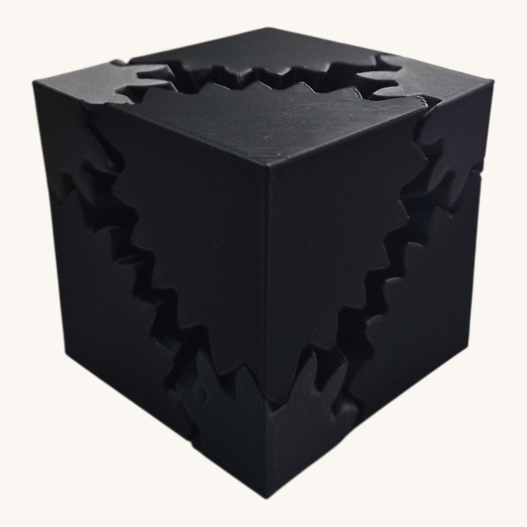 Gear Cube fechado, engrenagens nas faces