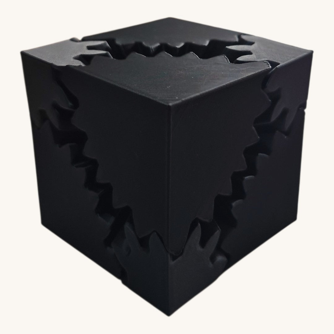 Gear Cube fechado, engrenagens nas faces